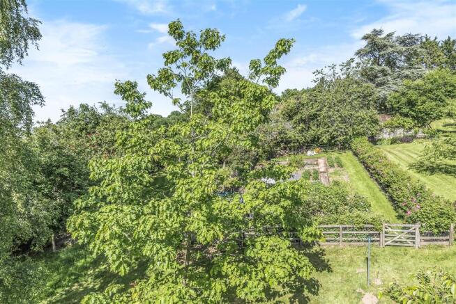 Looking down to Veg Patch