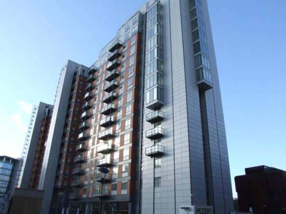 Modern high-rise with private balconies....