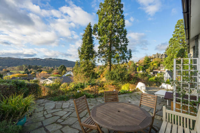 Front patio and v...
