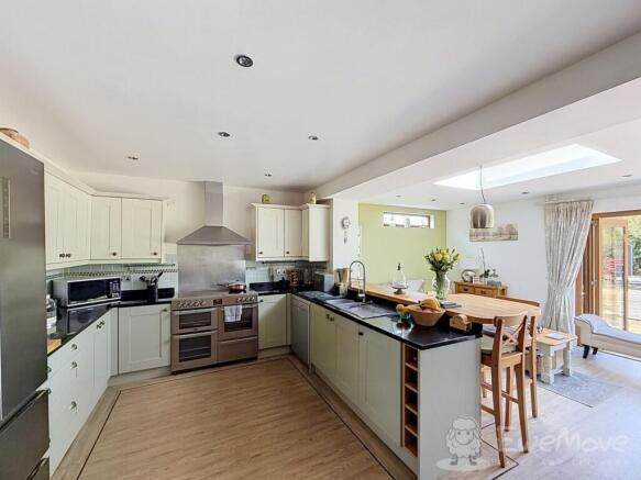 kitchen and dining view