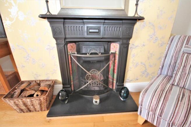 Family room fireplace