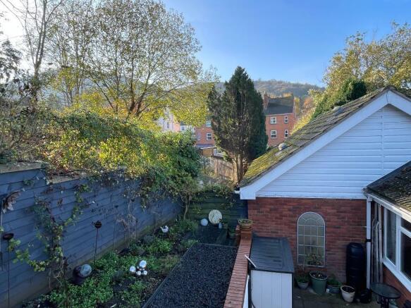 View from raised deck of hills