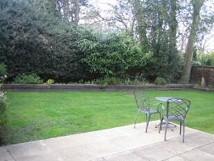 West facing rear garden