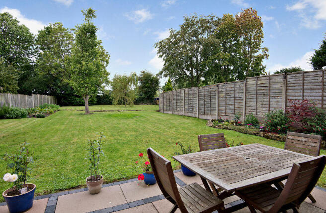 Rear Garden viewed from patio