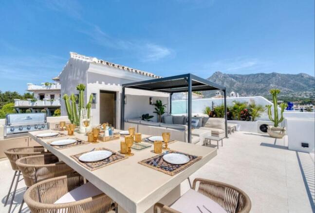 Outdoor dining area