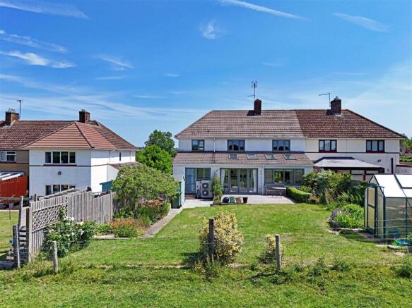 Rear elevation and rear garden