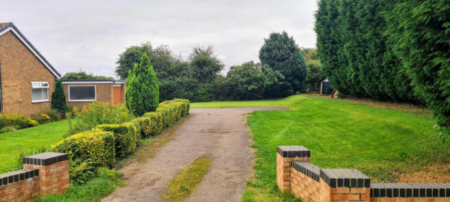 Driveway and additional garden