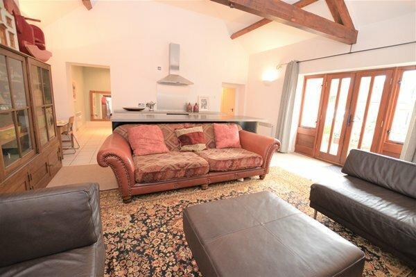 open plan living room & kitchen