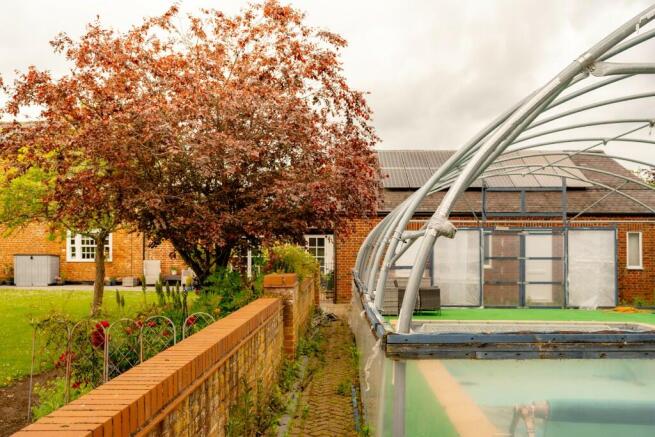 Outdoor pool area