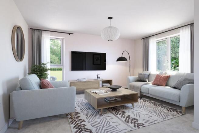 The lounge enjoys plenty of natural light