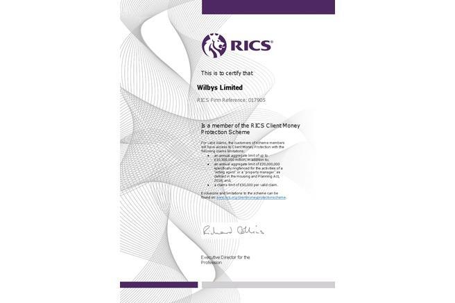 RICS Certificate