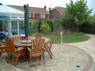Rear Garden patio Area