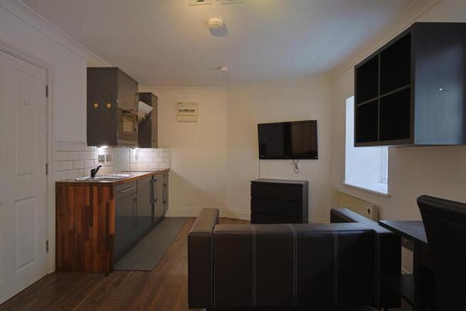 Kitchen and living area