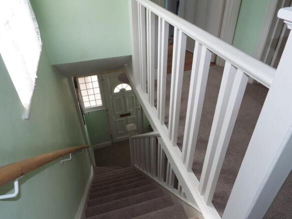 Hall, stairs and lan