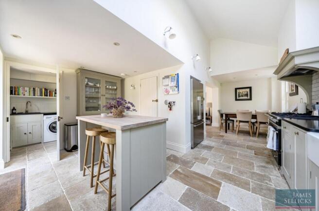 Open plan living dining kitchen