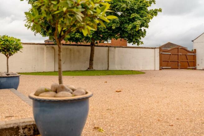 Rear driveway
