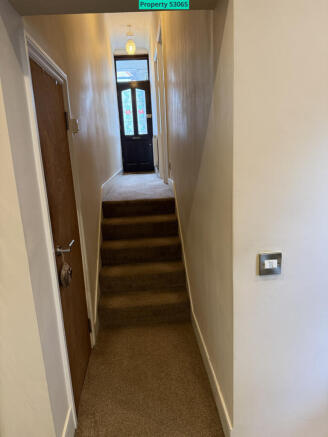 Entrance hallway from kitchen