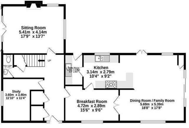 Downstairs floorplan