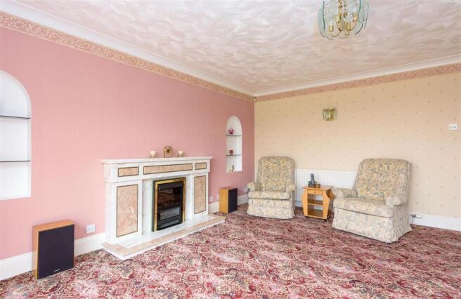 Lounge fireplace