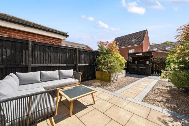 Glorious south-facing garden