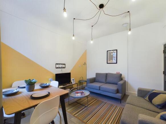 A stylish and inviting large modern living room...