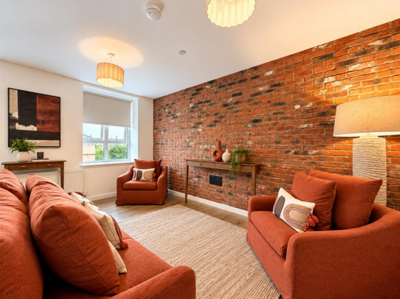 Lounge with feature wall