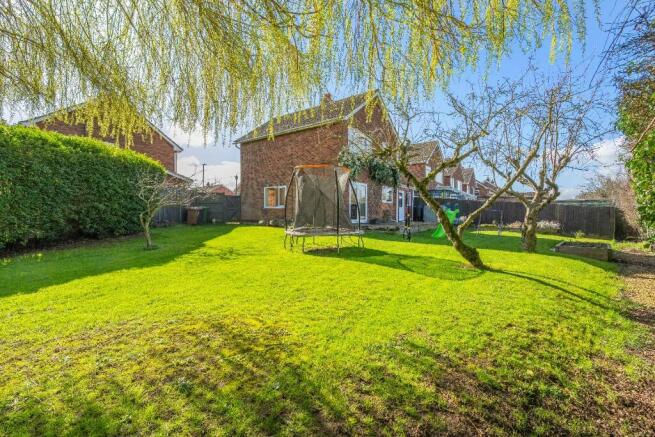 side and rear garden