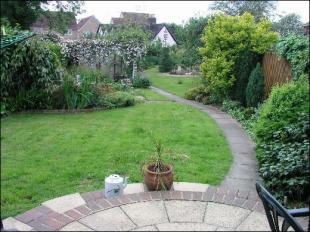 In excess of 110ft rear garden