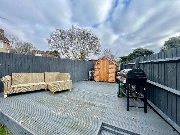 decked seating area