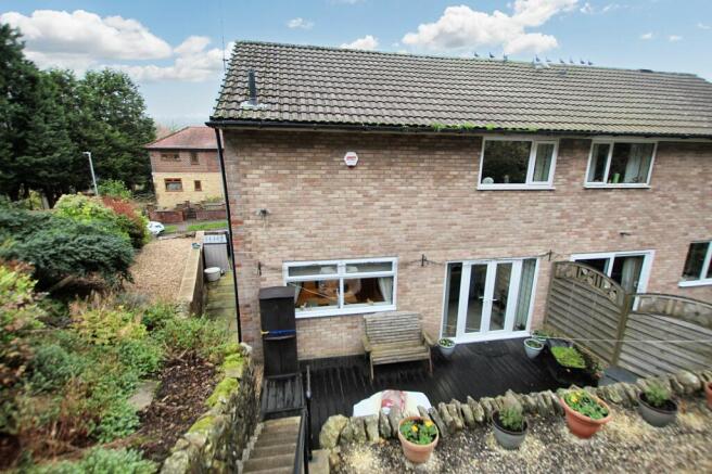 Rear of property