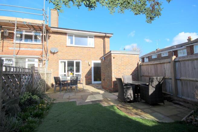 REAR ELEVATION AND GARDEN