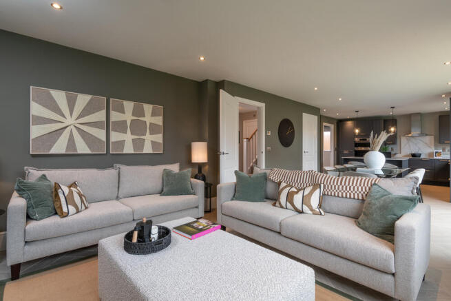 Family room of The Henley at Willow Park