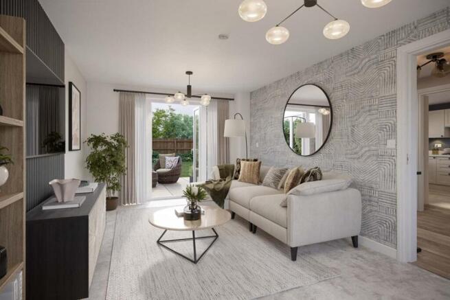 French doors to the garden