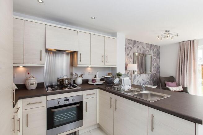 A clean contemporary kitchen awaits