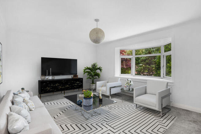 Living Room Virtually Staged