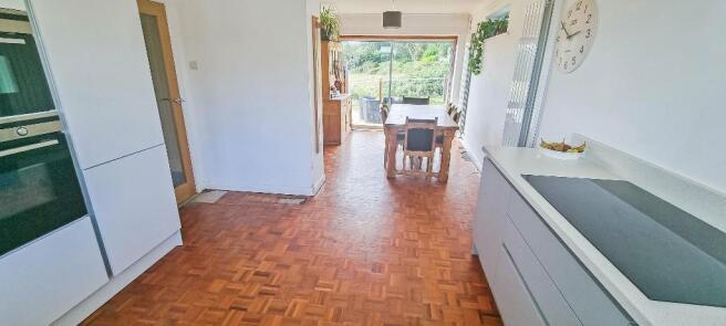 Kitchen through to dining room