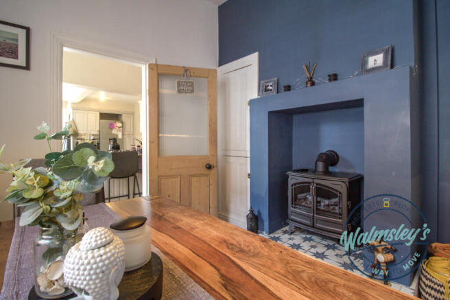 Dining room towards kitchen