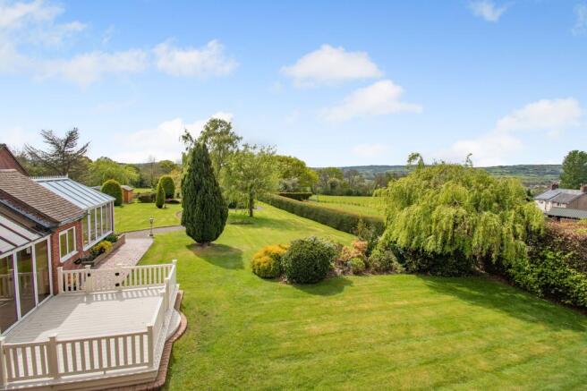 Rear garden with view