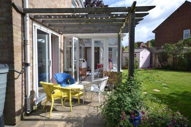 Terrace and pergola