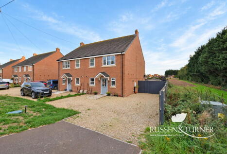 Sutton Road, Walpole Cross Keys - A modern Semi-detached Home with open field views