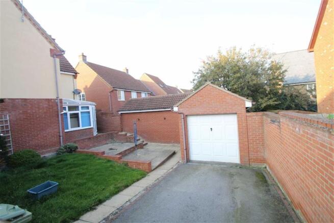 Rear garden & garage