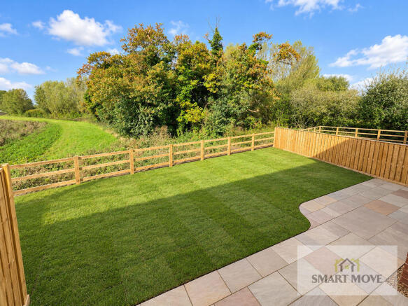 Rear Garden & Outlook - AI Enhanced