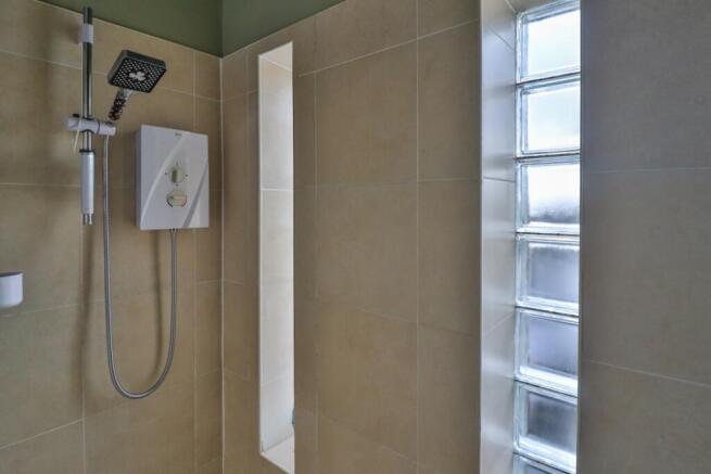 Full Shower space in Bathroom