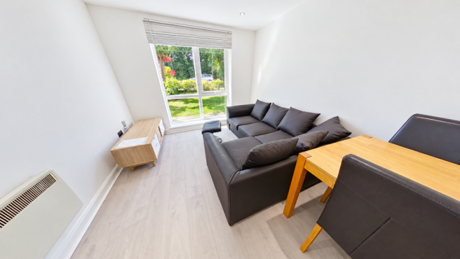 Bright Modern Living and Dining Nook