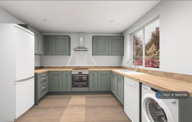 Image Of The New Benchmarx Kitchen In Sage Green 