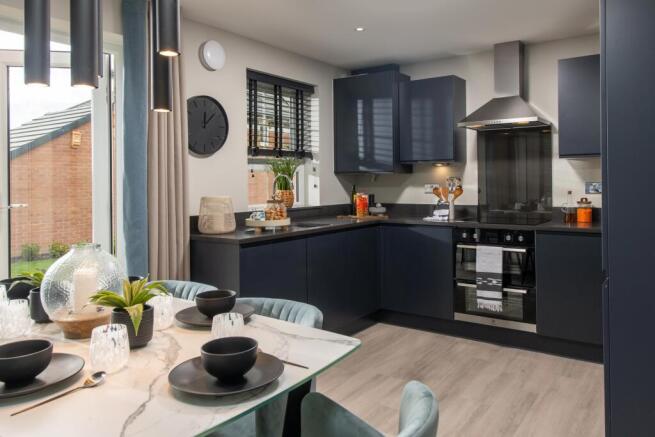 Internal image of the Ellerton kitchen/dining area