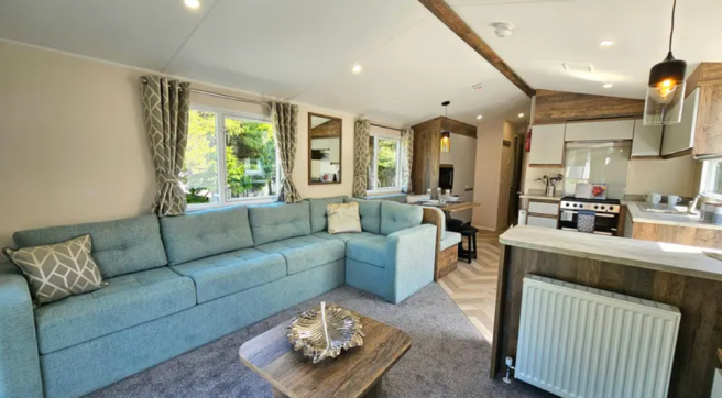 Open Plan Lounge And Kitchen In The Willerby Brook