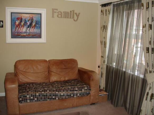Sofa and curtain