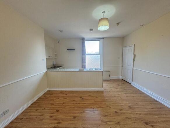 Living and kitchen area