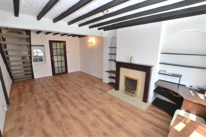 Lounge Area with Exposed Beams